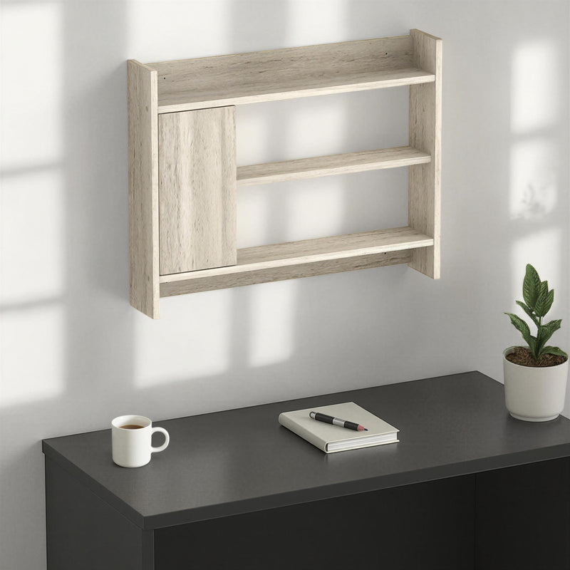 Fleet Wall Shelf – 85cm Wall-Mounted Unit with Cabinet