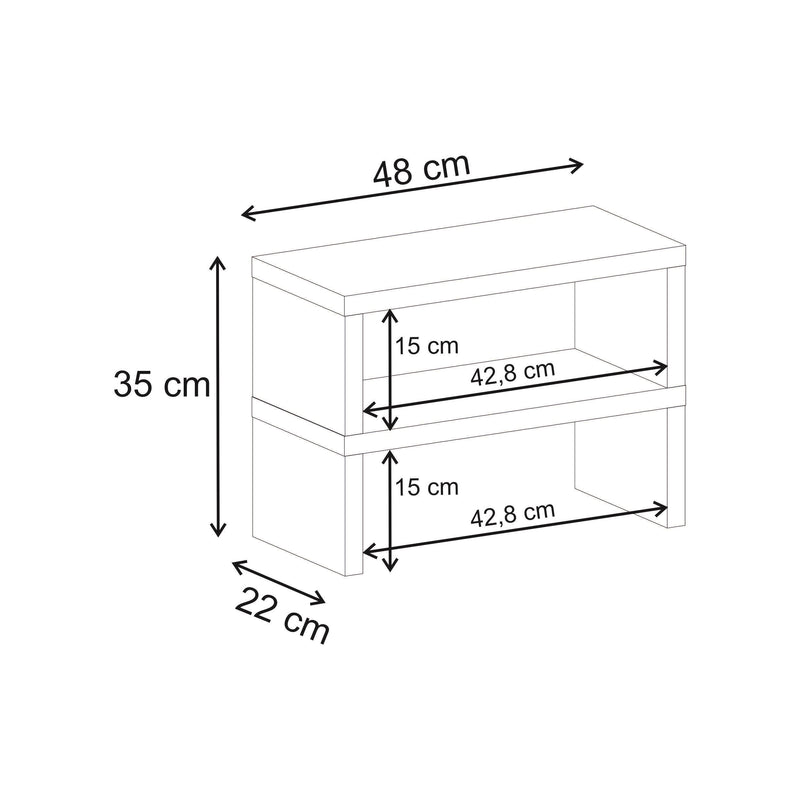 Dean Kitchen Shelf – 25mm – Worktop Storage Organiser - Additional Image 5