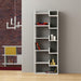 Oppa Modern Bookcase Display Unit Tall 162.4cm – White - Anthracite
