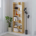 Oppa Modern Bookcase Display Unit Tall 162.4cm – Oak - White
