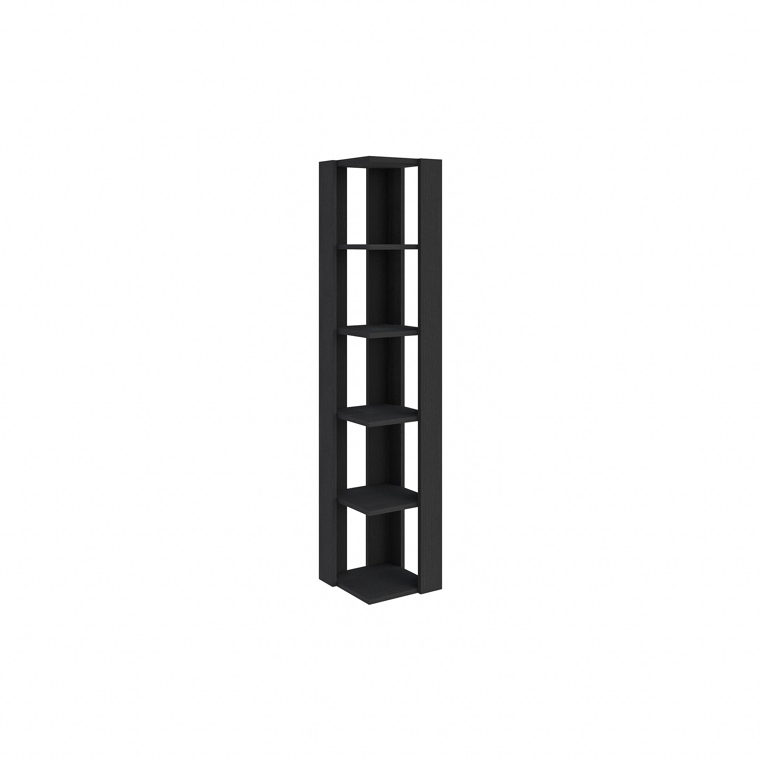 Nati Corner Bookcase 161cm – white background – Decortie