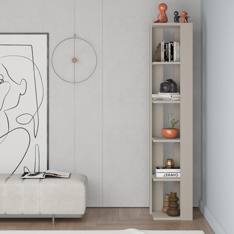 Nati Corner Bookcase 161cm – styled in living room – Decortie