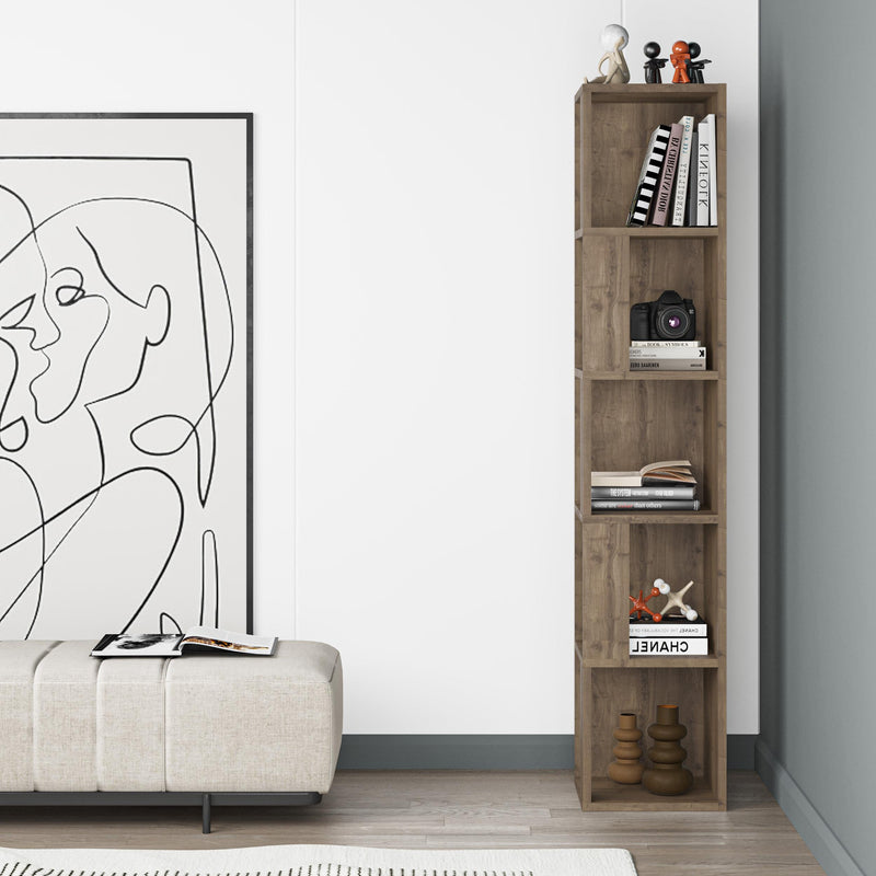 Piano Modern Corner Bookcase Display Unit Tall 158.9cm - Decortie