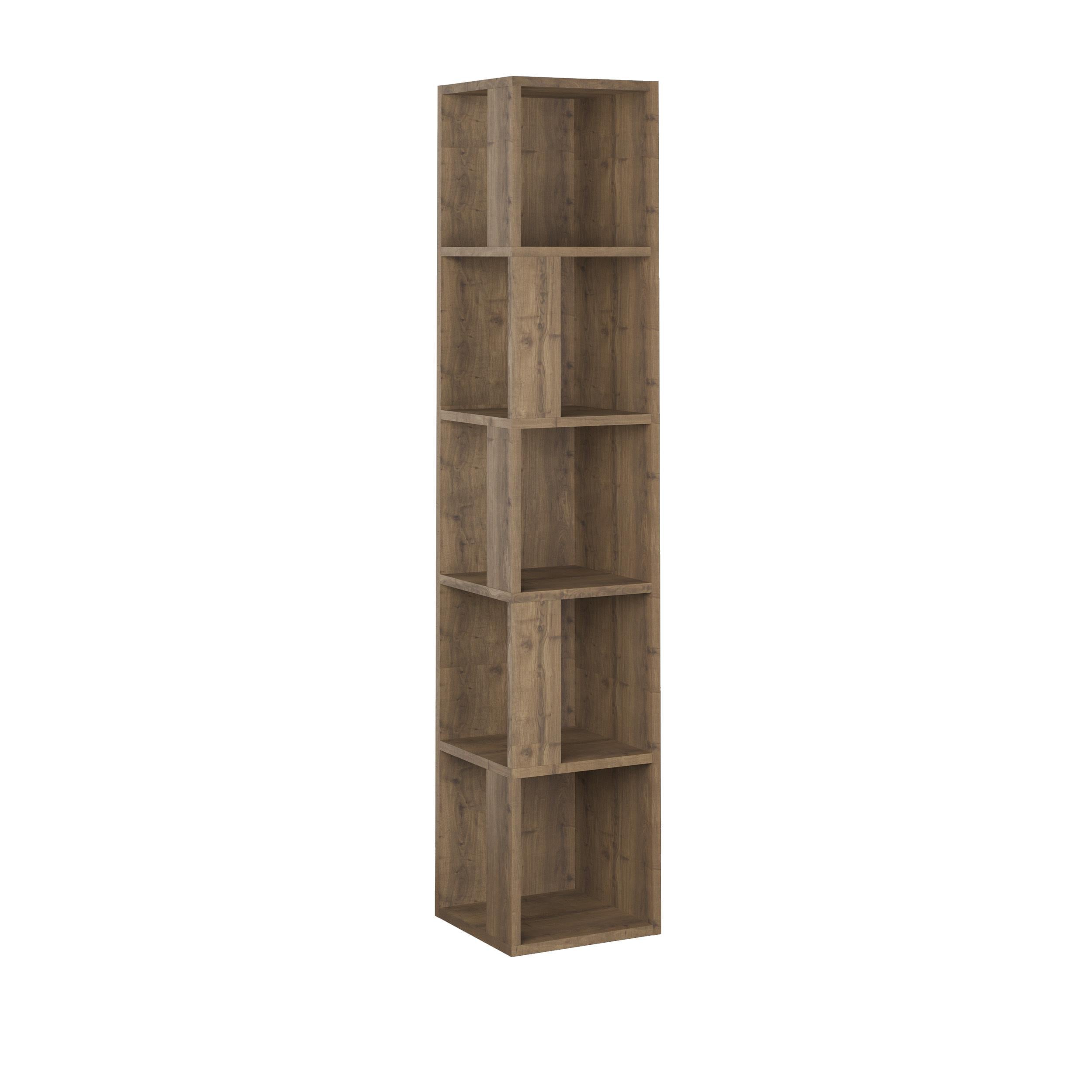 Piano Modern Corner Bookcase Display Unit Tall 158.9cm - Decortie