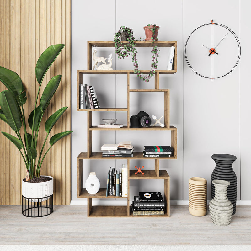 Karmato Bookcase 168.5cm – styled in living room – Decortie