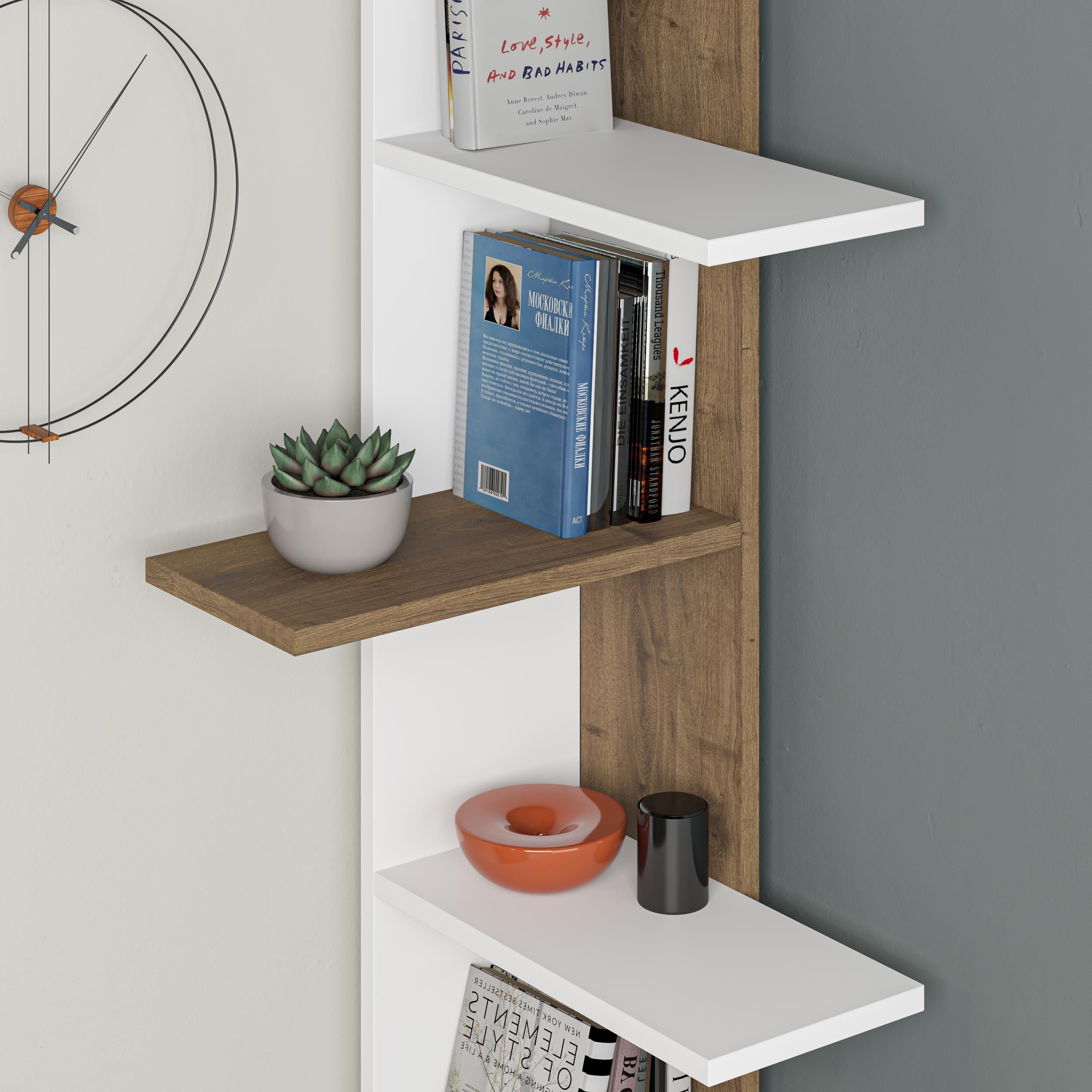 Saso 5-tier Corner Bookcase additional view