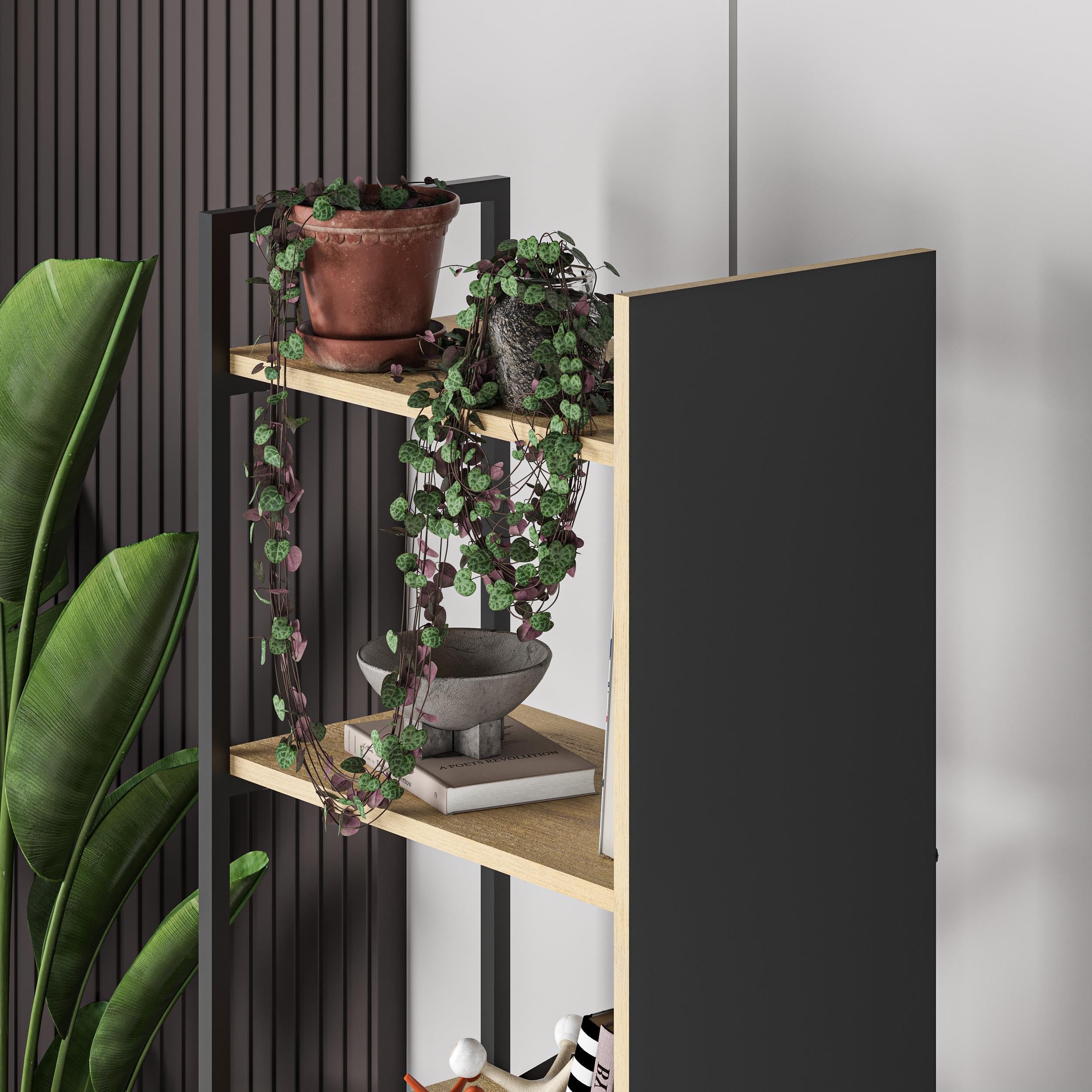 Detroit Industrial Bookcase 58cm - close-up detail