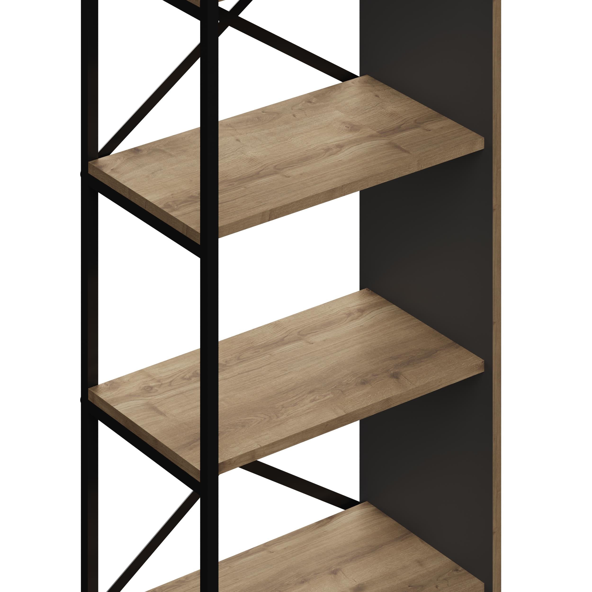 Detroit Industrial Bookcase 58cm - close-up detail
