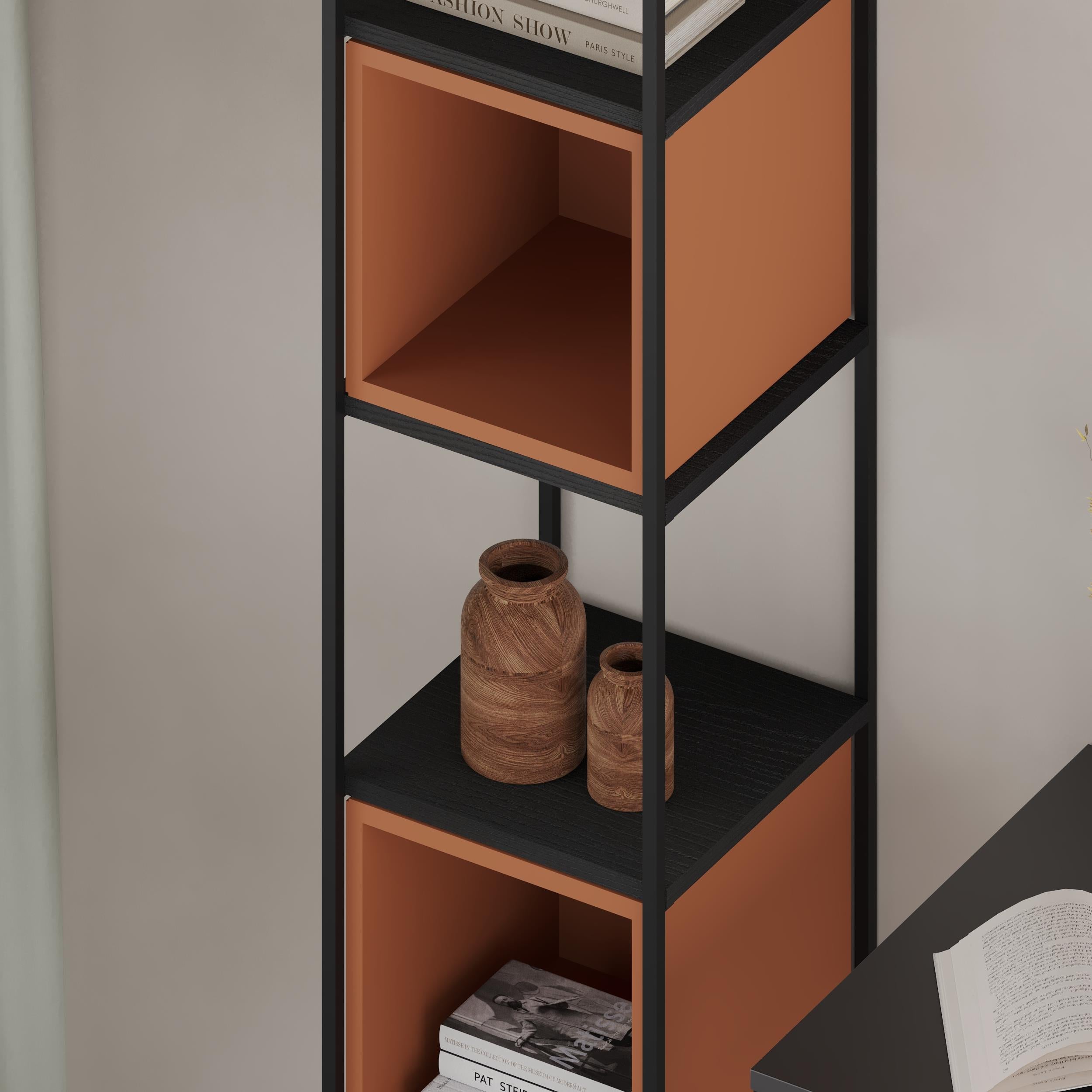 Vale Mini Industrial Bookcase close-up detail