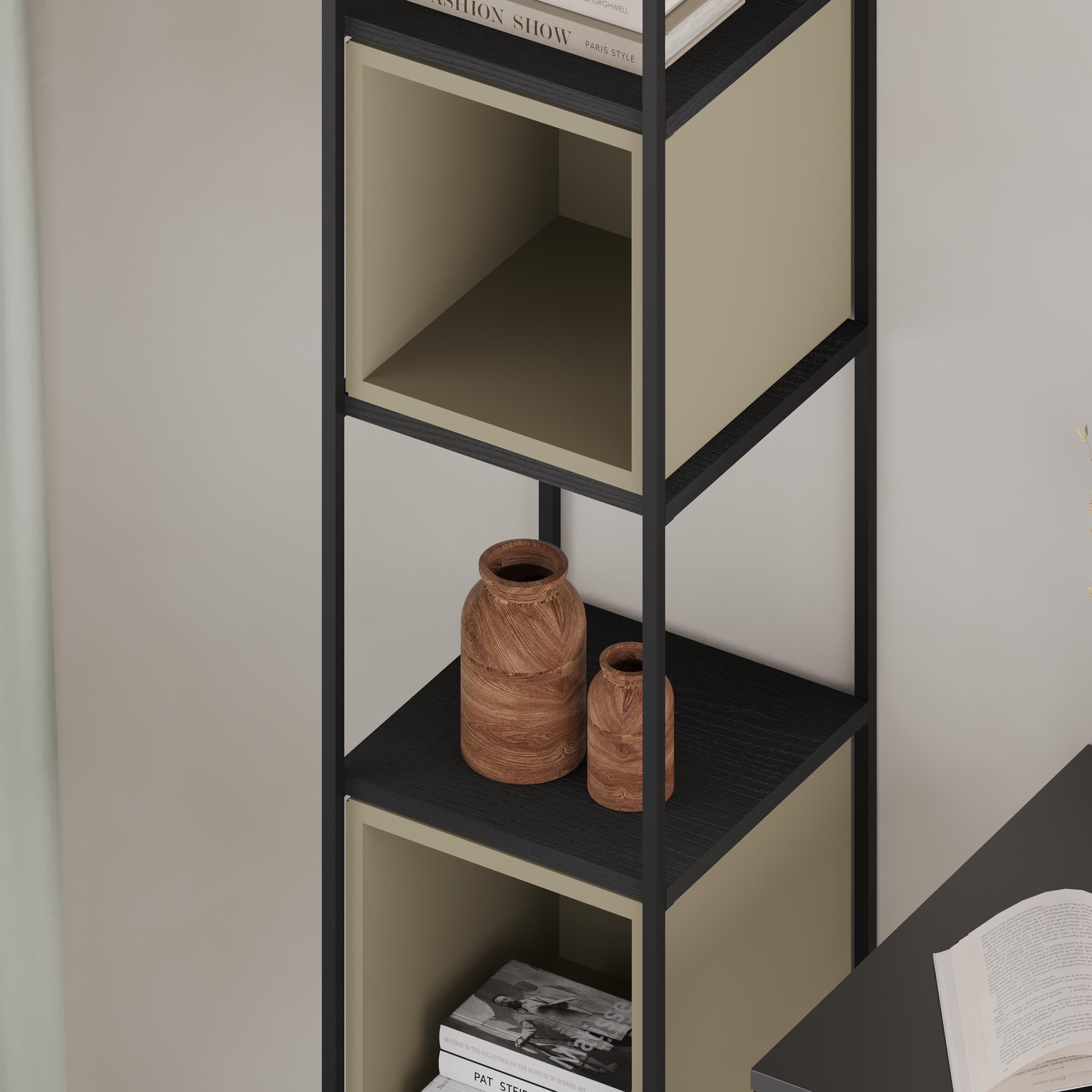 Vale Mini Industrial Bookcase close-up detail
