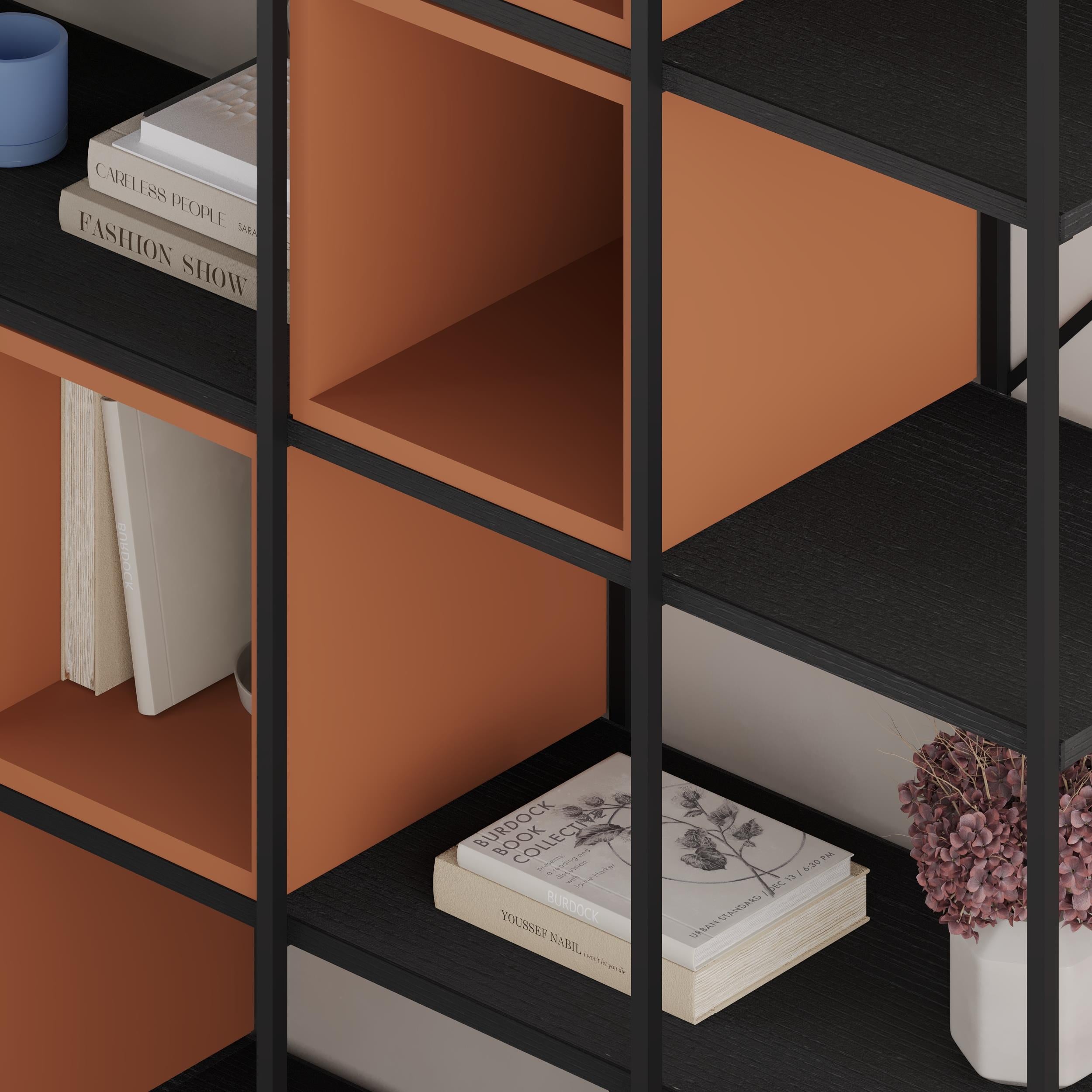 Vale Maxi Industrial Bookcase close-up detail
