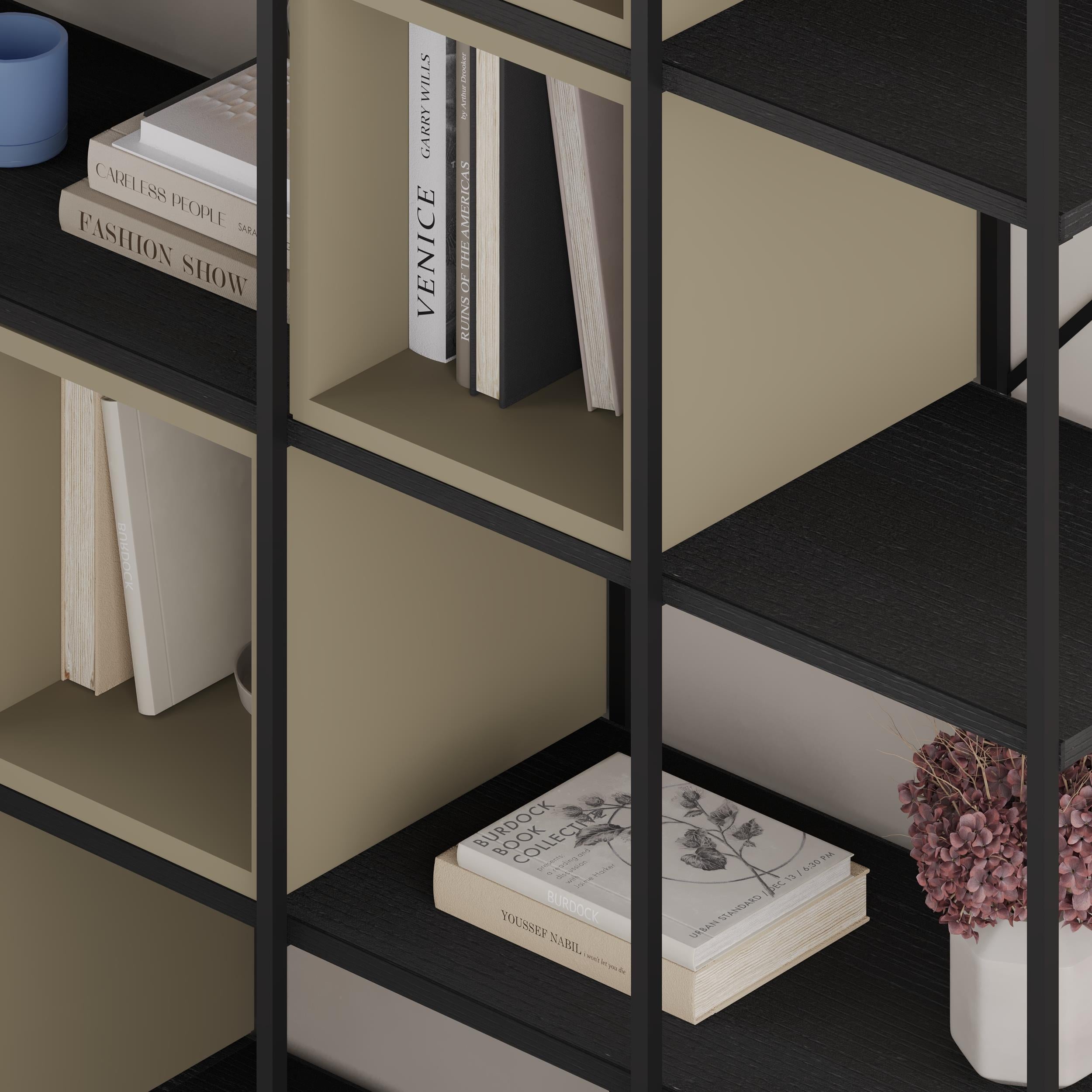 Vale Maxi Industrial Bookcase close-up detail