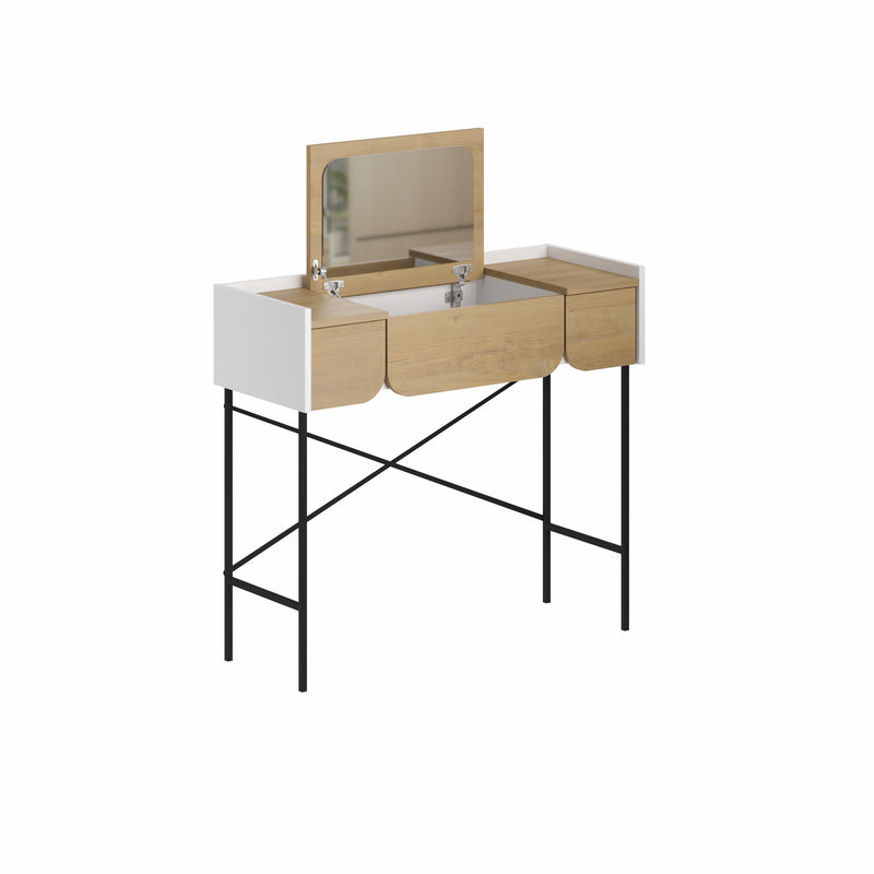 Terra Dressing Table with Mirror and 2 Drawers - Additional Image 2