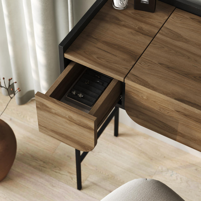 Terra Dressing Table with Mirror and 2 Drawers - Additional Image 10