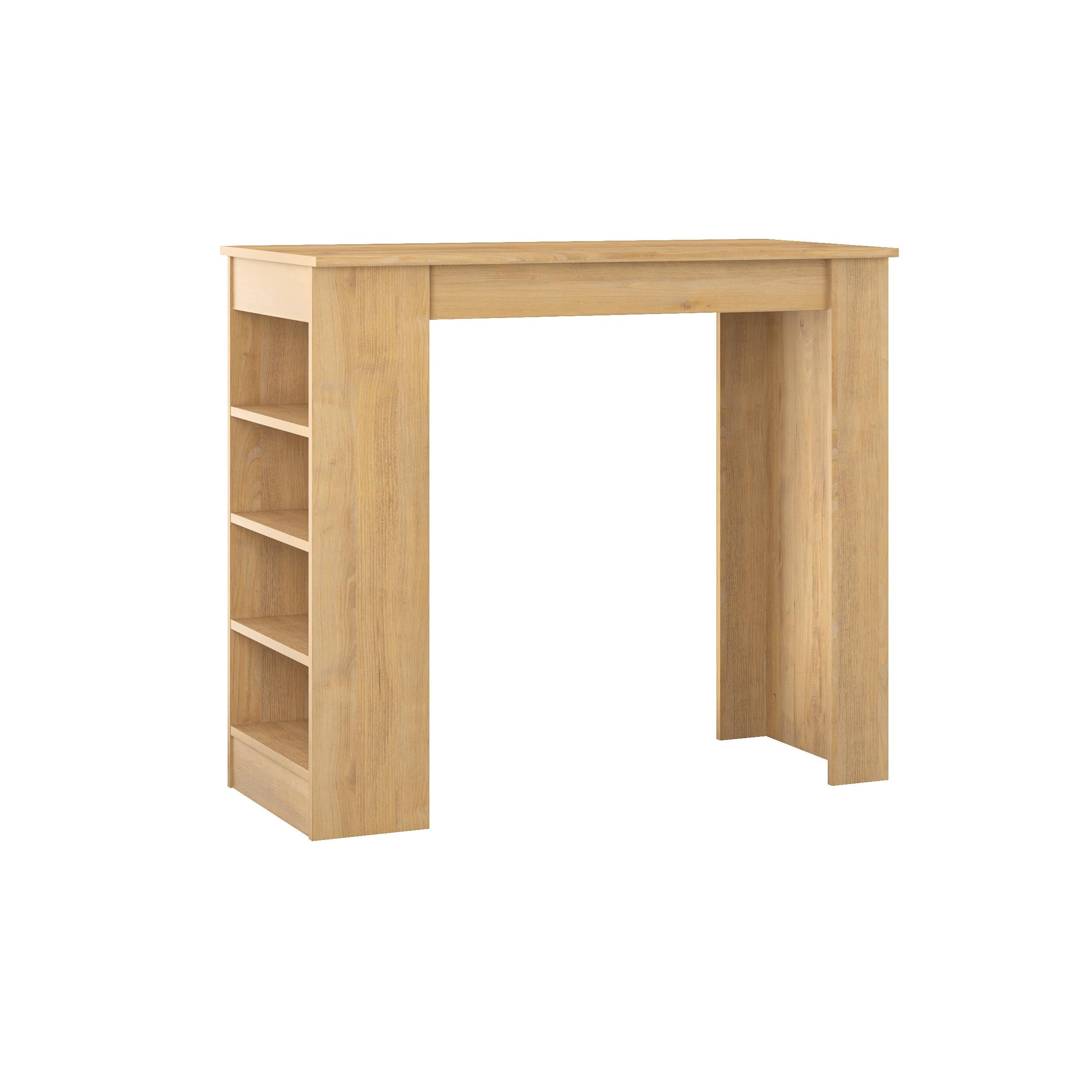 Swallow Modern Kitchen Bar Table – Dining Table with Storage Shelves - Additional Image 6