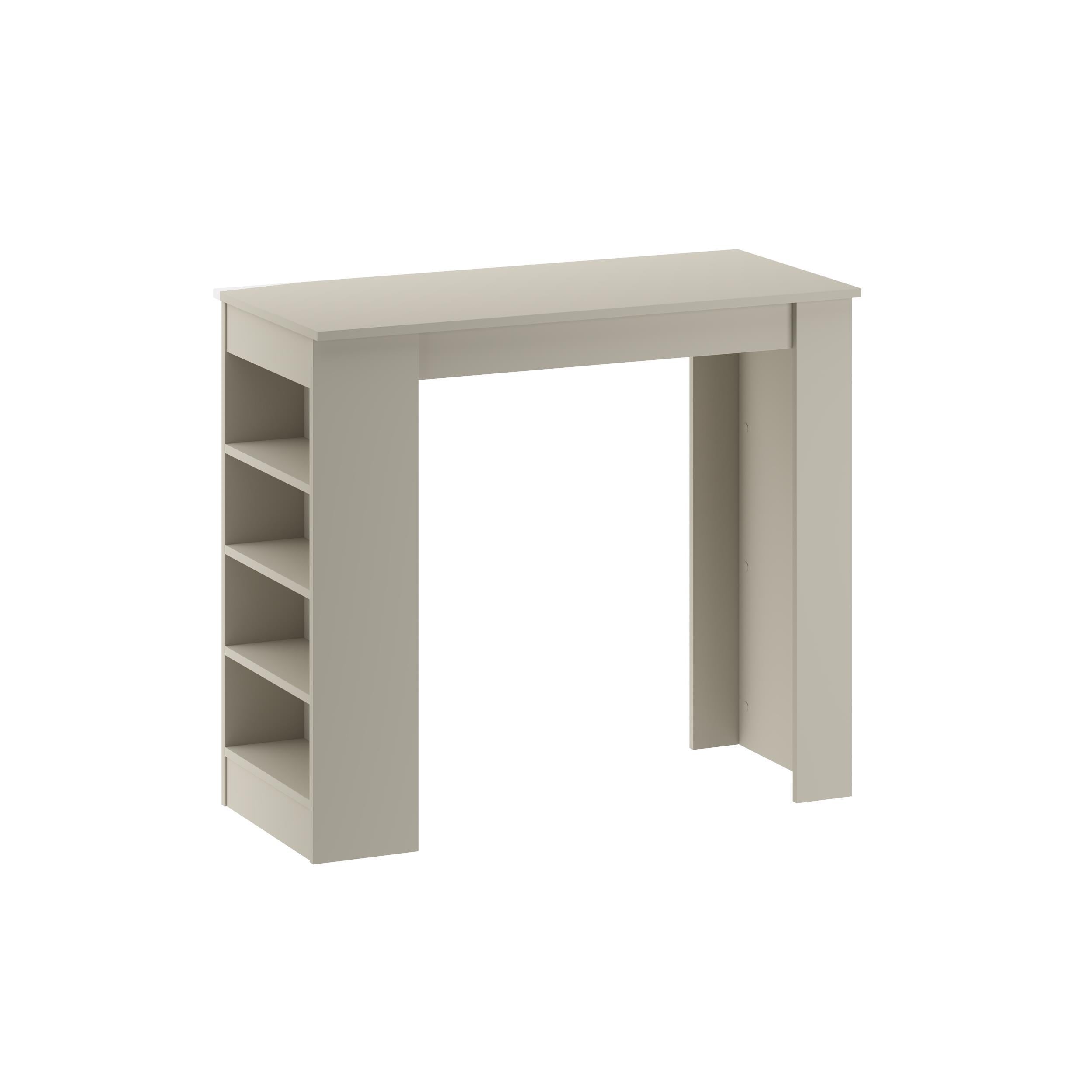 Swallow Modern Kitchen Bar Table – Dining Table with Storage Shelves - Additional Image 8