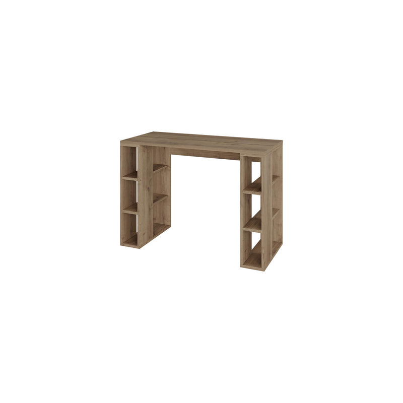Colmar Study Desk – 106 cm – Modern Desk with Storage Shelves - Additional Image 2