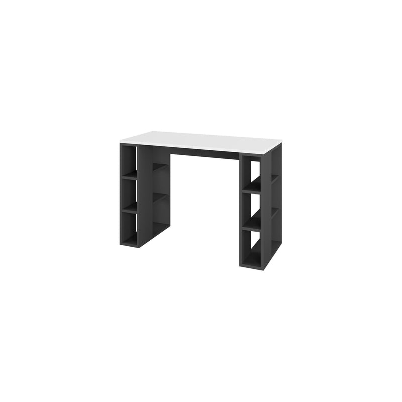 Colmar Study Desk – 106 cm – Modern Desk with Storage Shelves - Additional Image 3