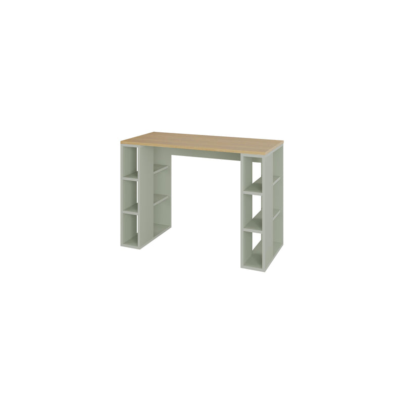 Colmar Study Desk – 106 cm – Modern Desk with Storage Shelves - Additional Image 4