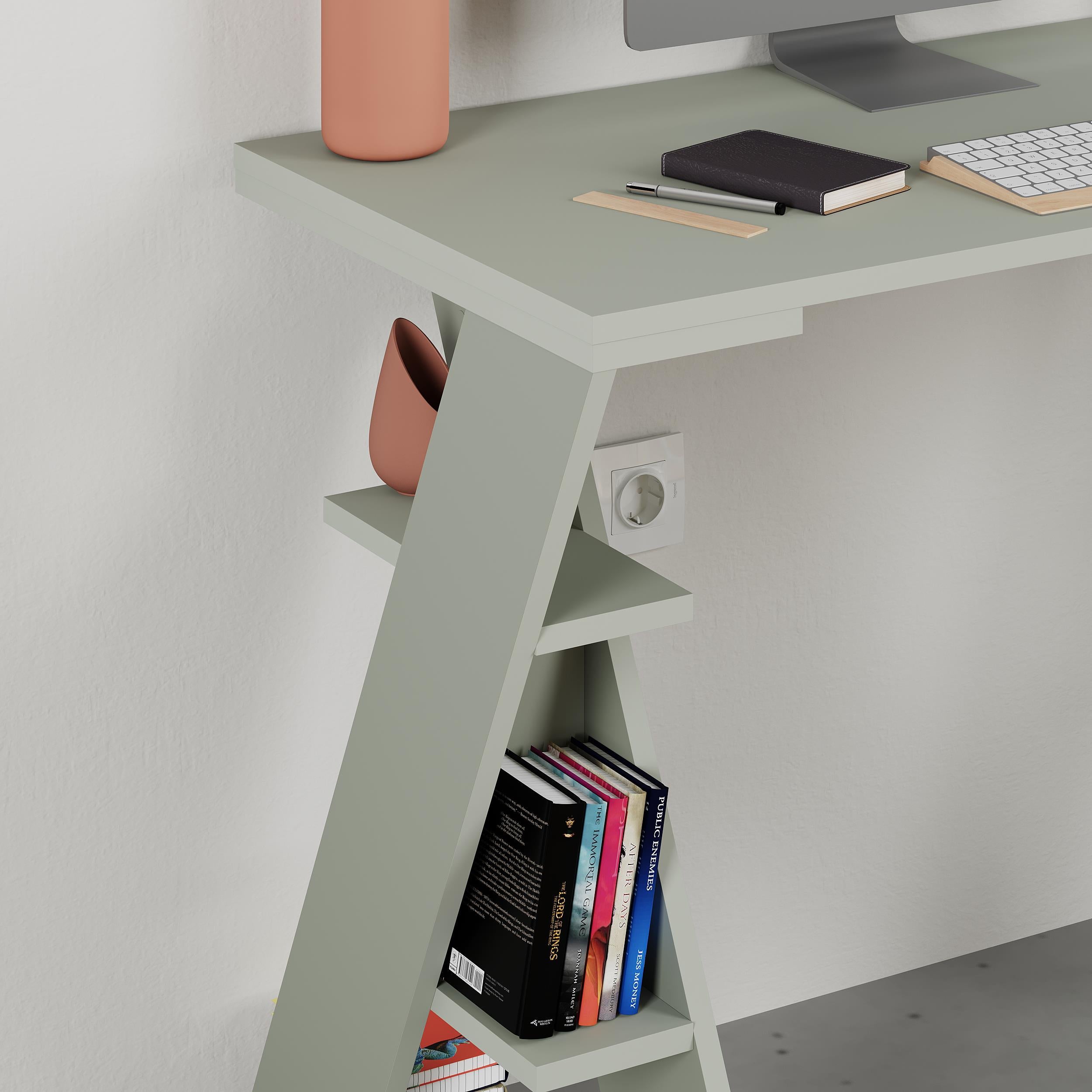 Papillon Modern Study Desk - close-up detail