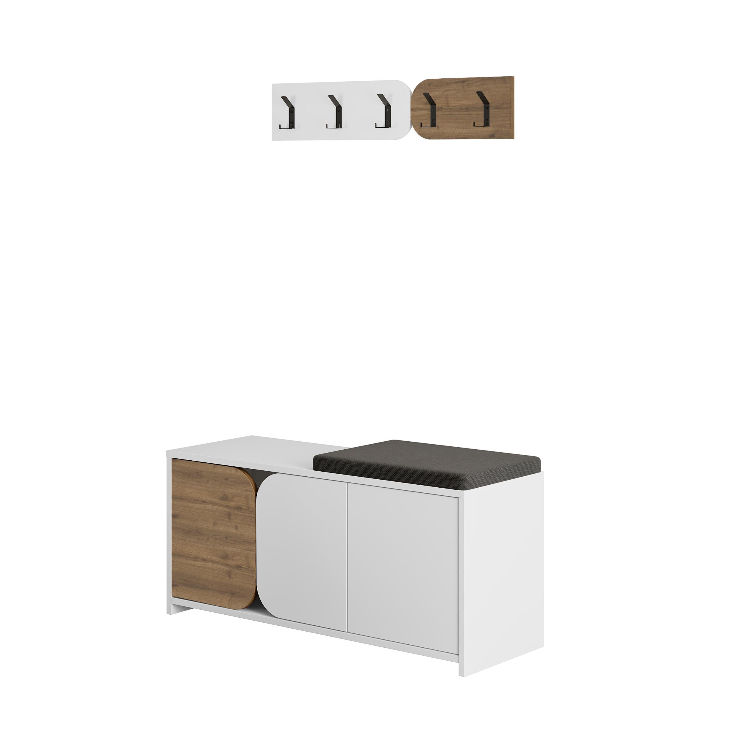 Moni Hallway Shoe Cabinet and Hanger Set product photo