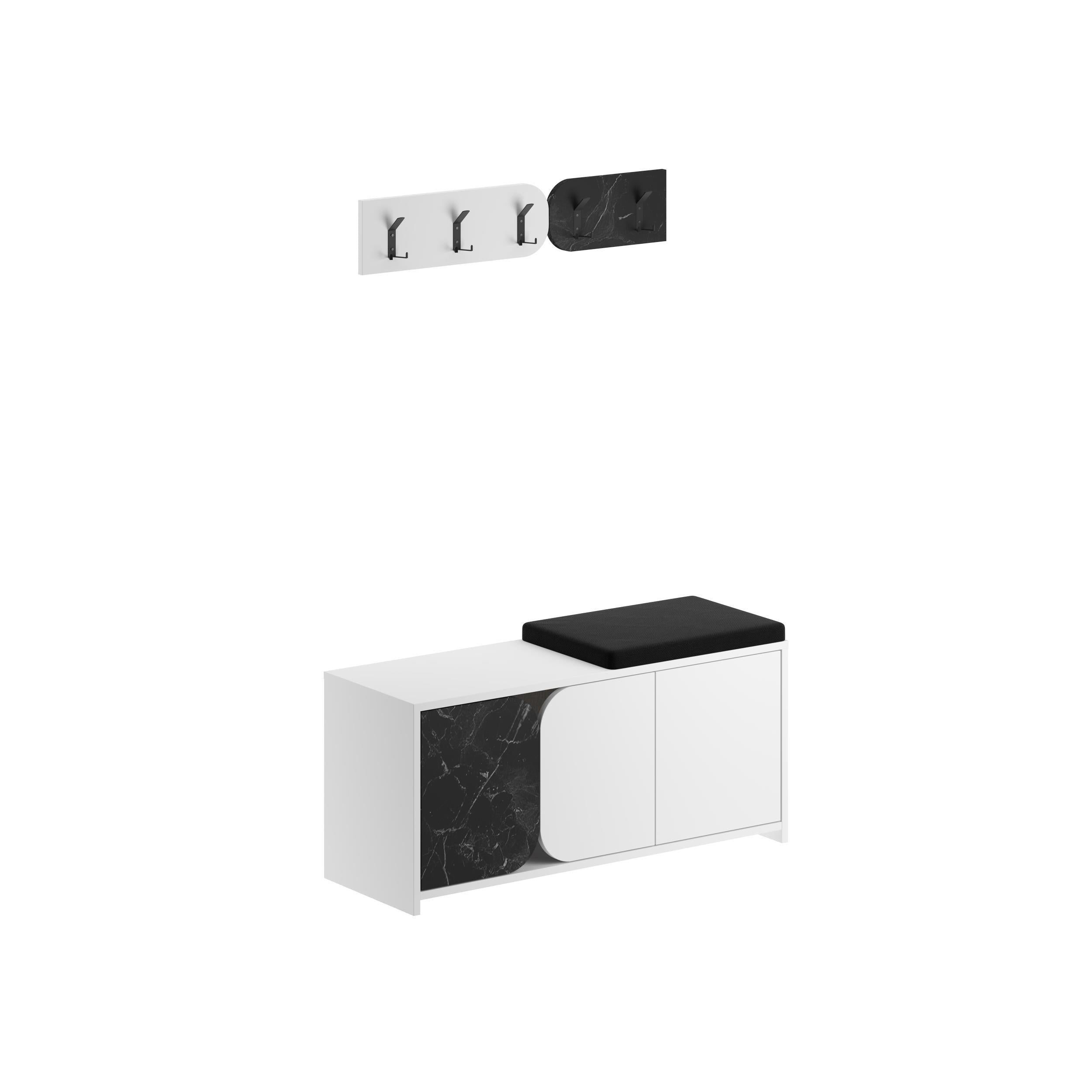 Moni Hallway Shoe Cabinet and Hanger Set product photo