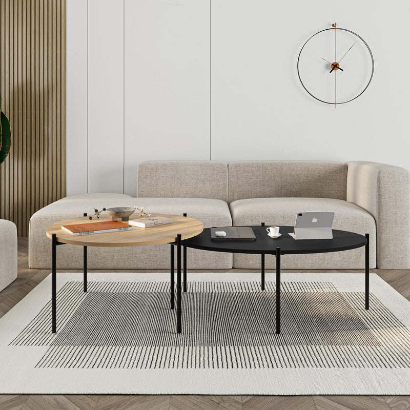 Odelia Round and Oval Coffee Table Set - Additional Image 11