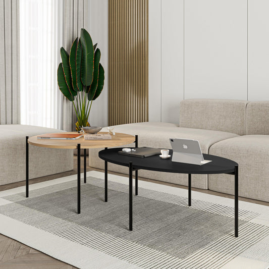 Odelia Round and Oval Coffee Table Set