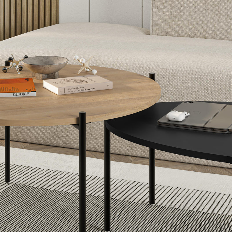 Odelia Round and Oval Coffee Table Set - Additional Image 8