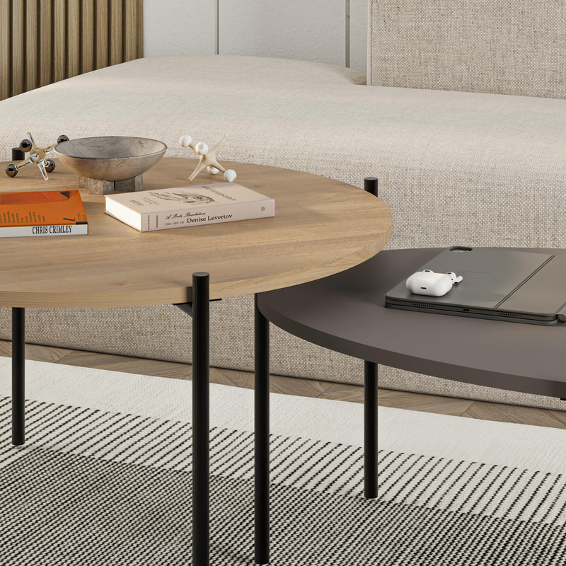 Odelia Round and Oval Coffee Table Set - Additional Image 10