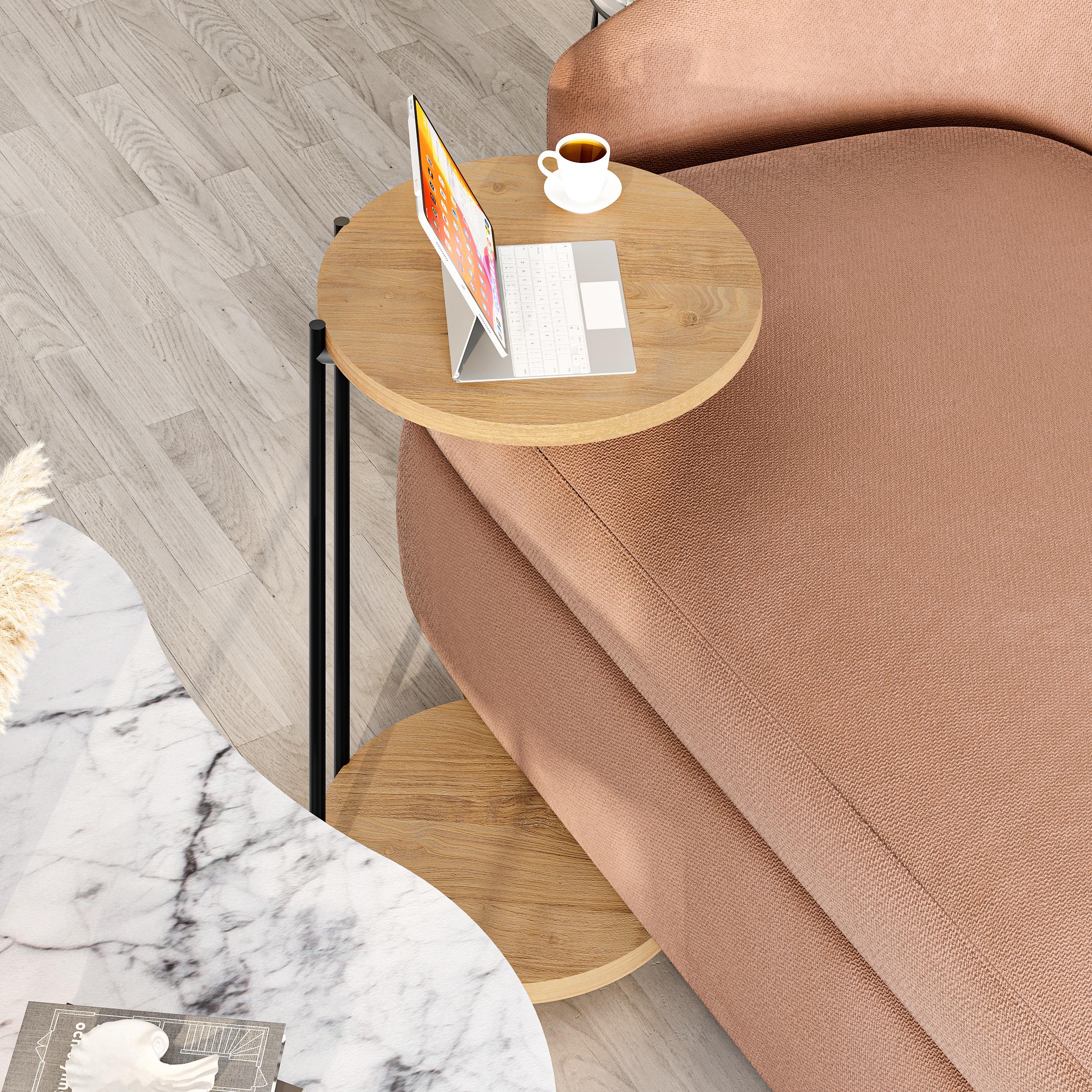 Carrara,Sapphire Oak