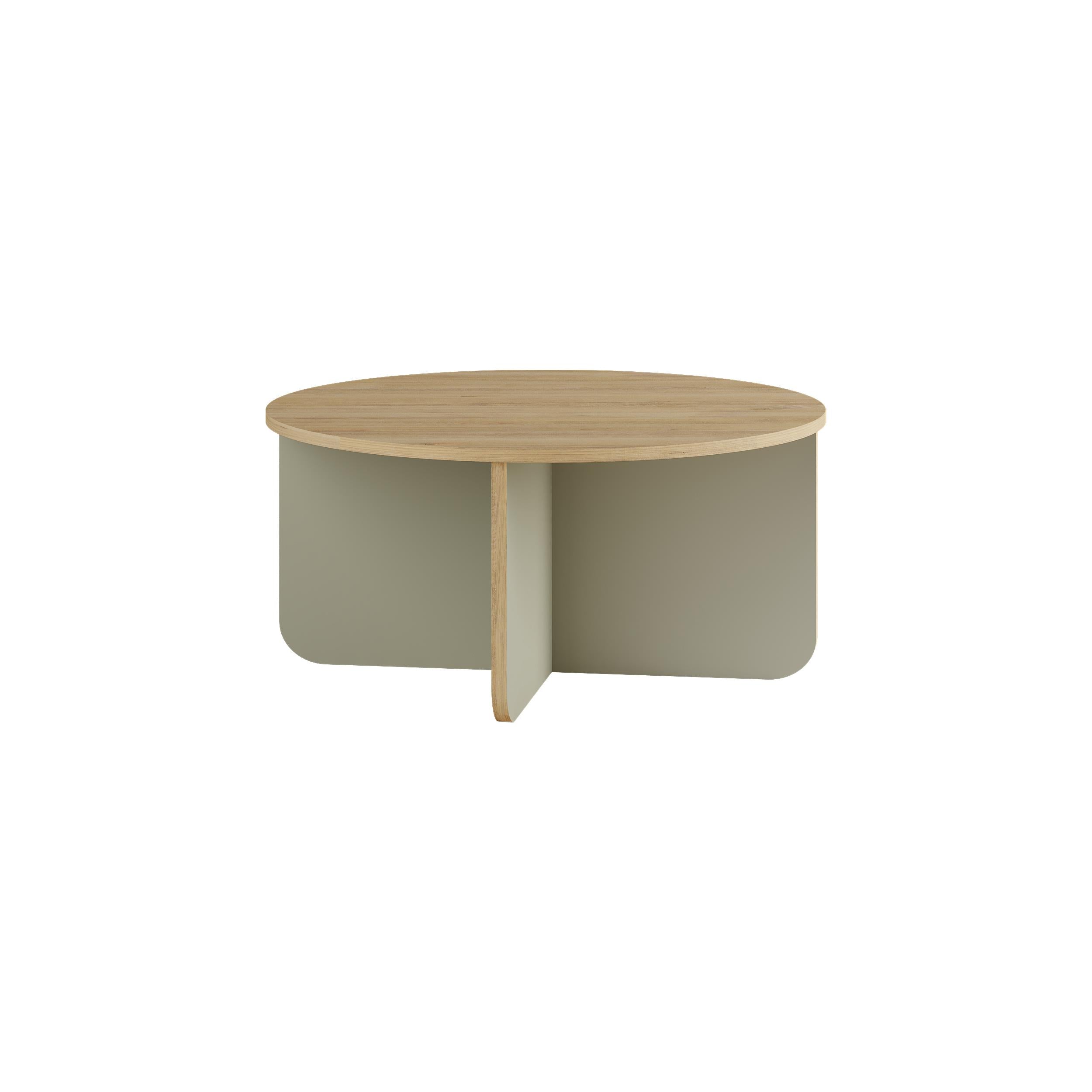Hillary Round Coffee Table – 80 cm Modern Living Room Table - Additional Image 2