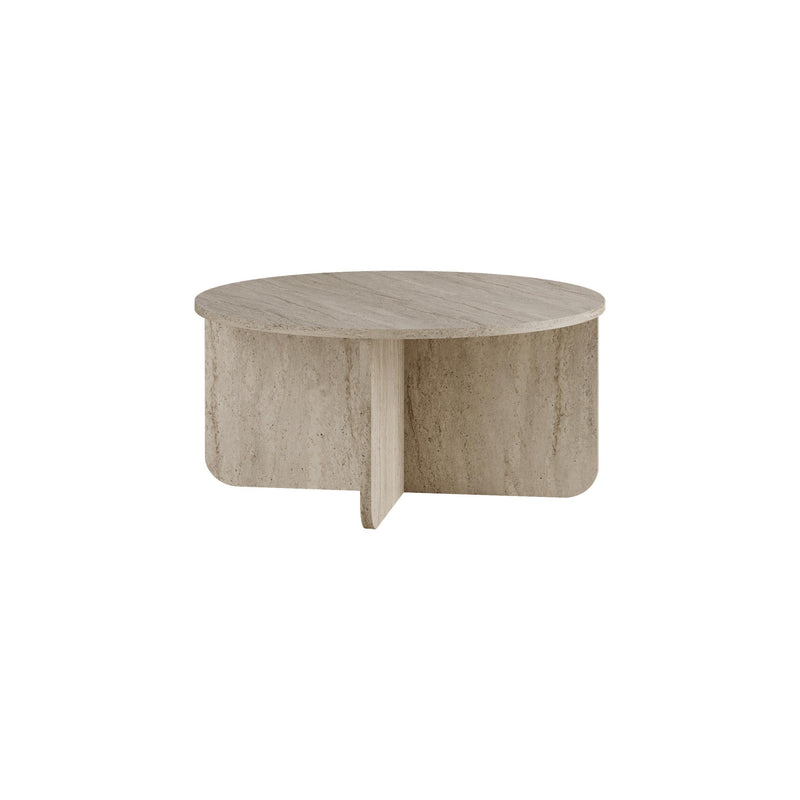 Hillary Round Coffee Table – 80 cm Modern Living Room Table - Additional Image 4