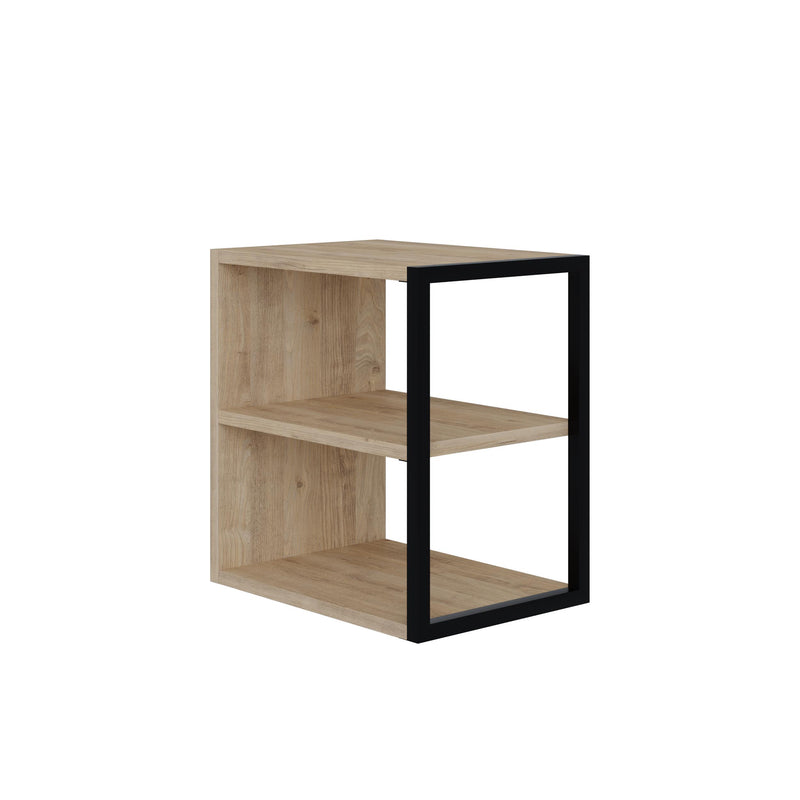 Echo Side Table Single – Modern Sofa Side Table with Shelves - Additional Image 1