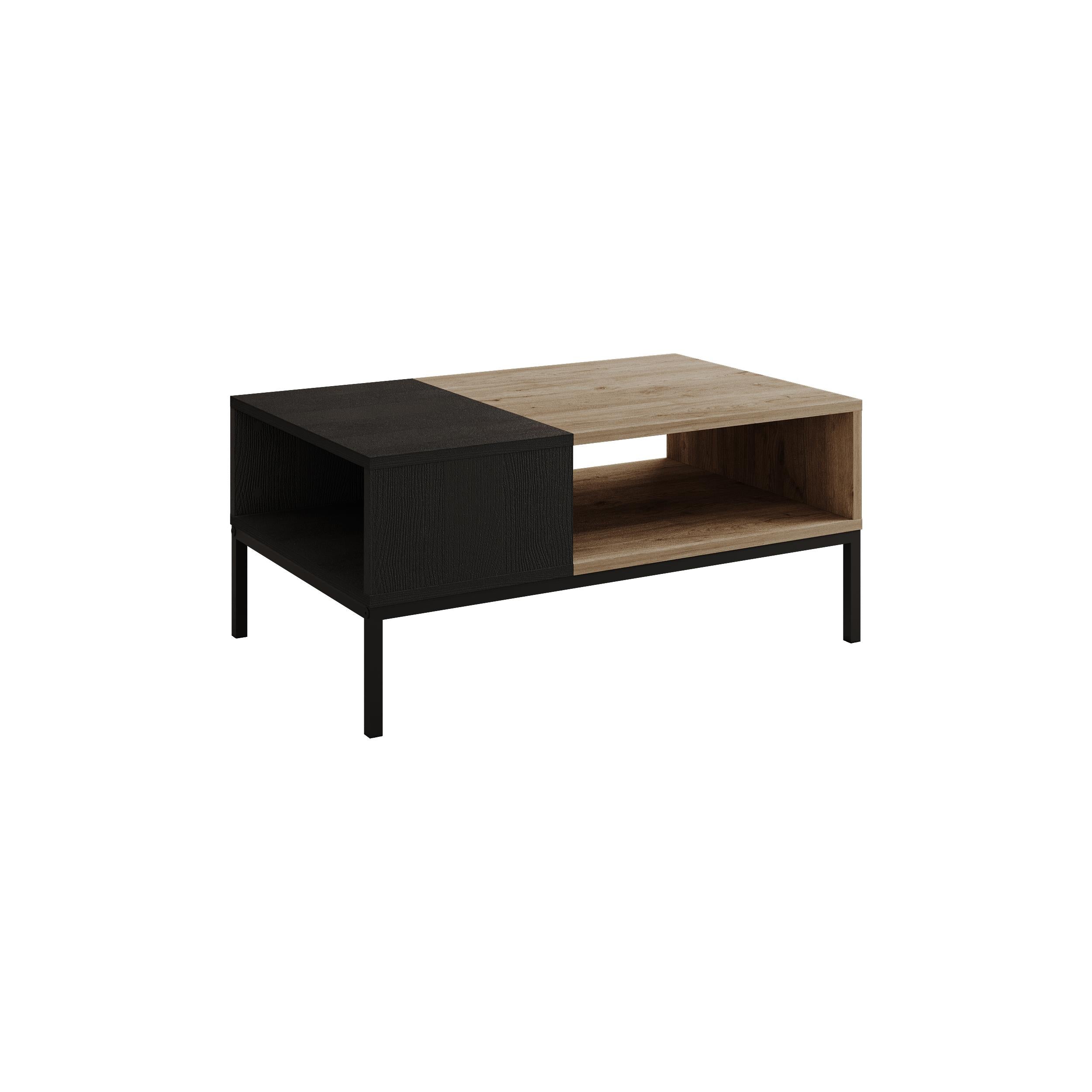 Cailin Modern Coffee Table with Open Storage - Additional Image 2