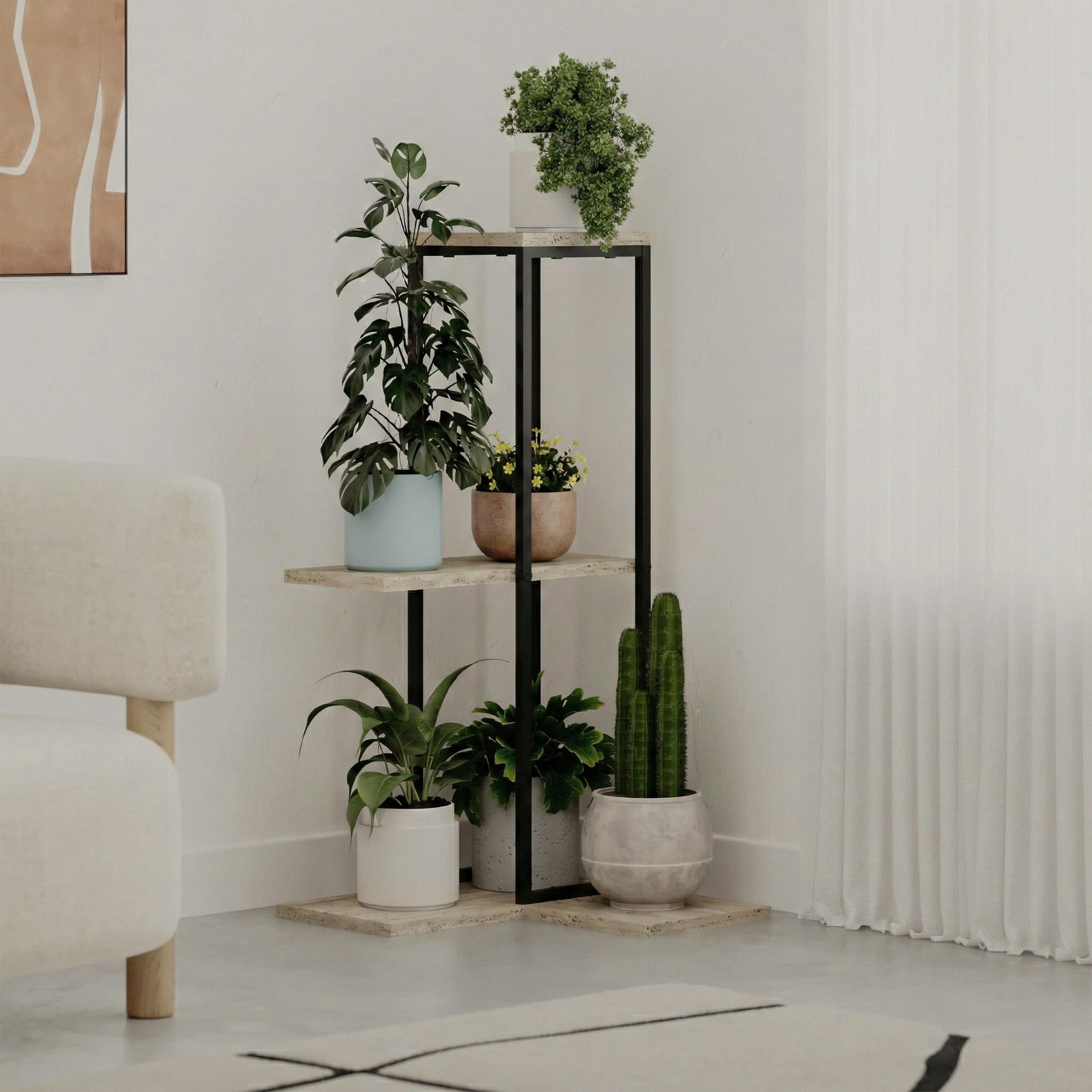 Vetra Modern Plantstand Shelves additional view