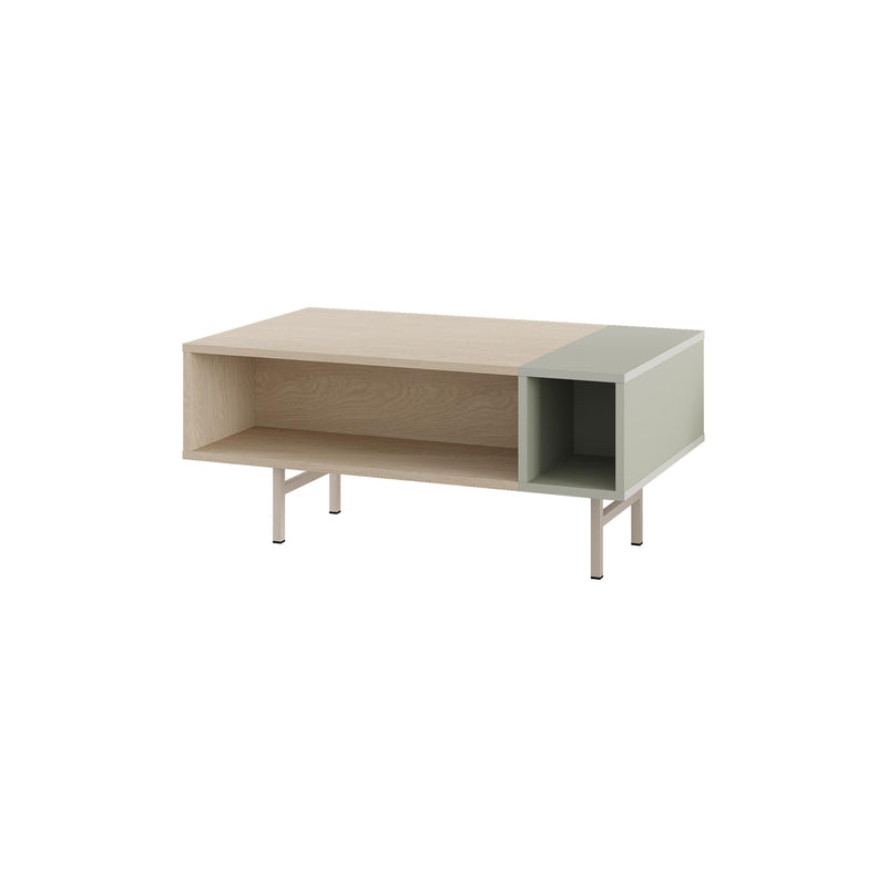 Mona Modern Coffee Table with Open Storage - Additional Image 1