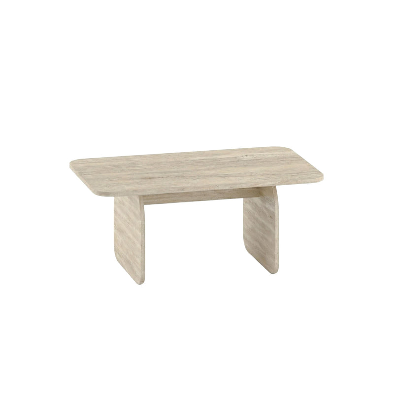 Pietra Modern Radius Coffee Table - 60x100 cm - Additional Image 1