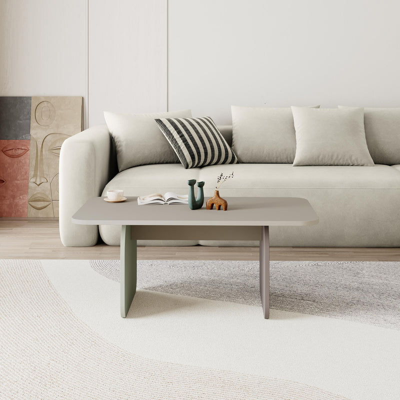 Pietra Modern Radius Coffee Table - 60x100 cm