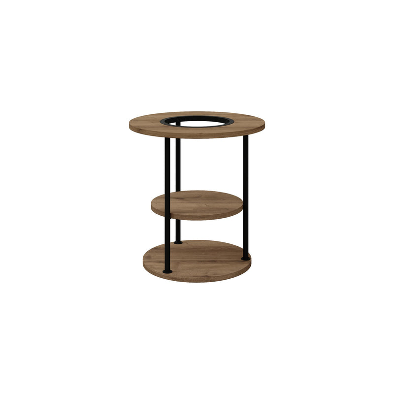 Round Side Table with Shelf | Grova - Additional Image 4