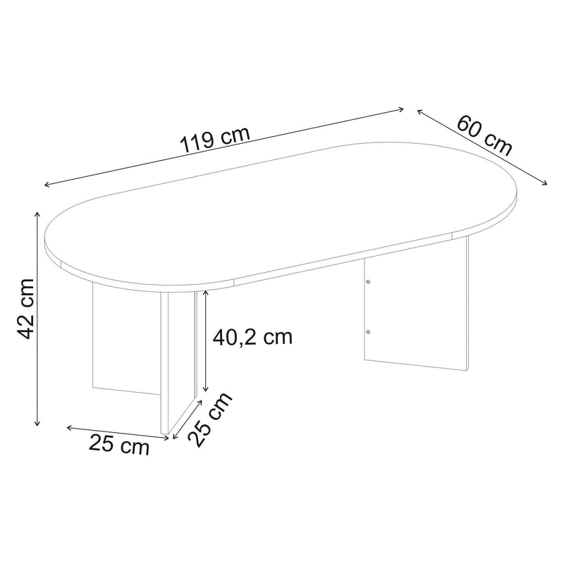 Oval Coffee Table | Sable - Additional Image 20