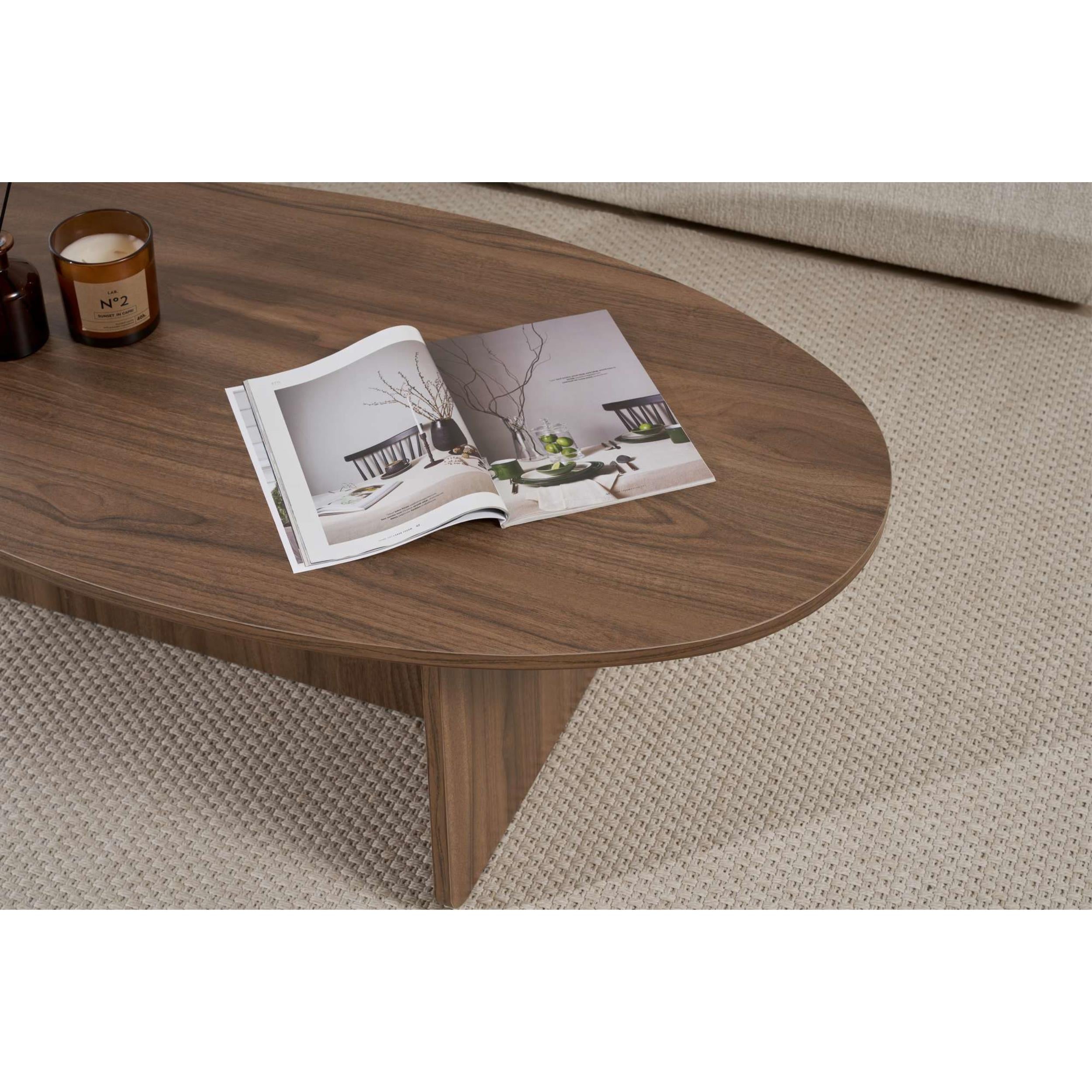 Orba Oval Coffee Table - close-up detail