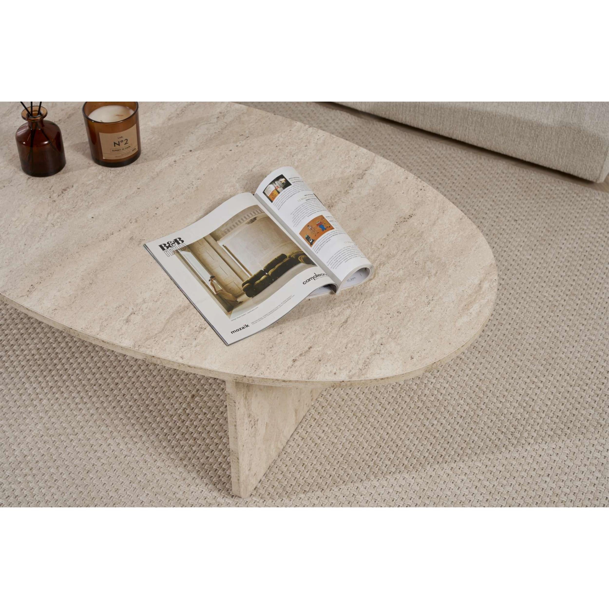 Orba Oval Coffee Table - close-up detail