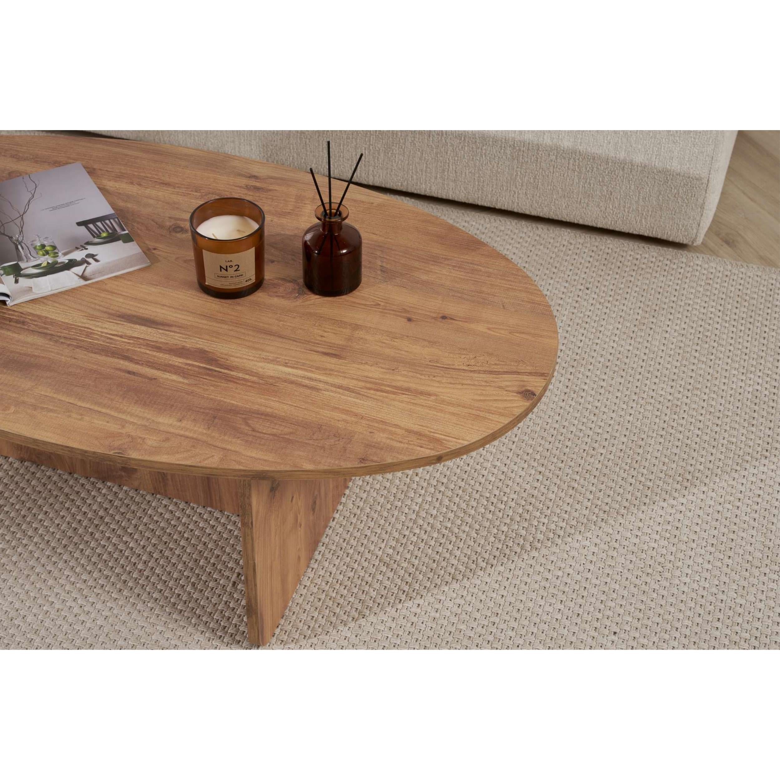 Orba Oval Coffee Table - close-up detail