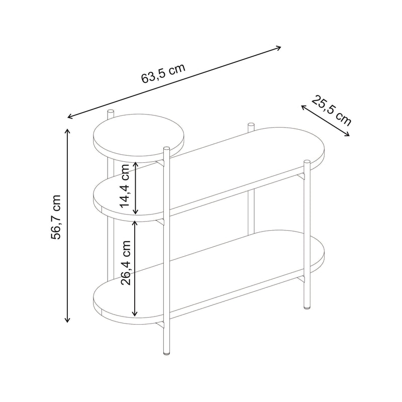 Somo 3-Tier Display Side Table - Additional Image 9