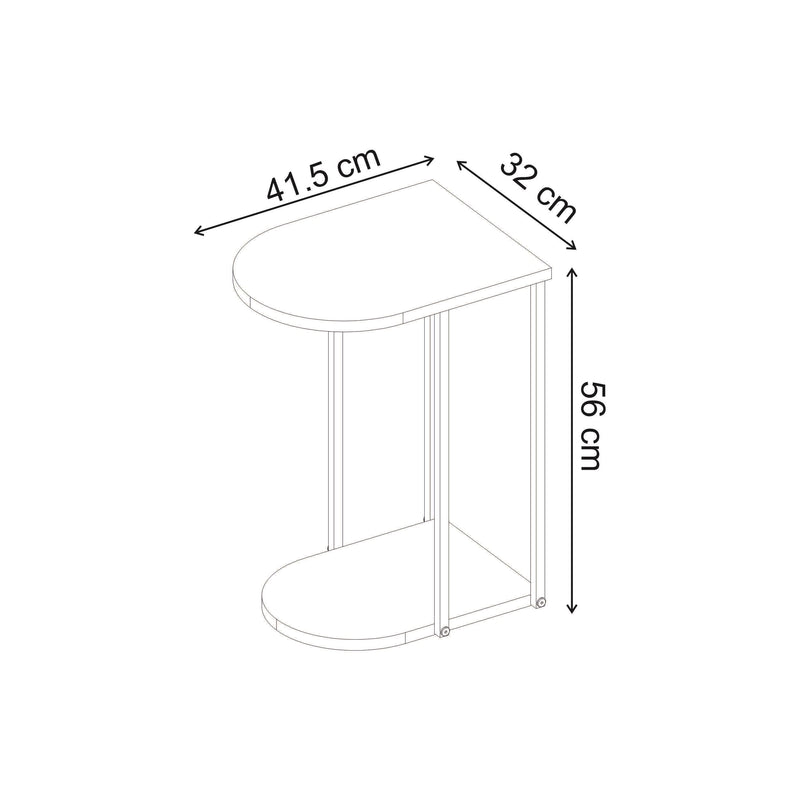 C-Shaped Side Table | Roya - Additional Image 6