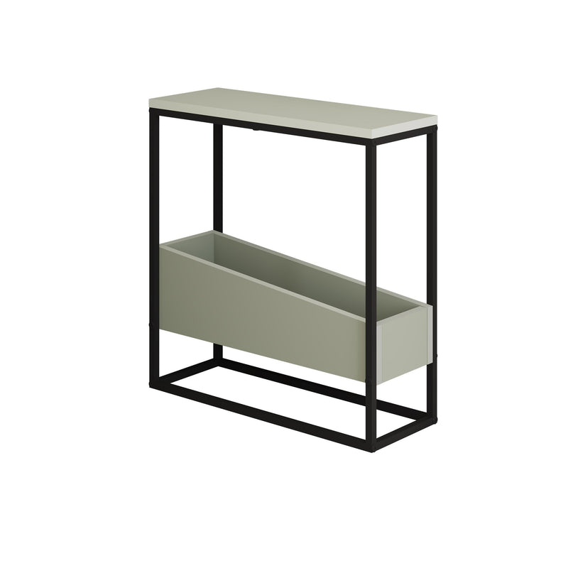 Slim Side Table – Oak & Black | Lido - Additional Image 2