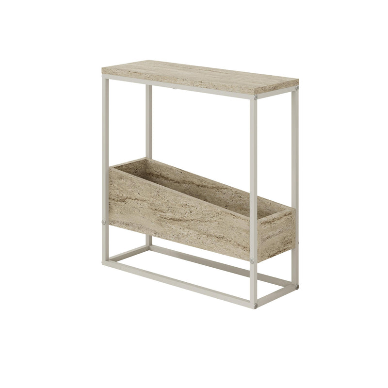 Slim Side Table – Oak & Black | Lido - Additional Image 3