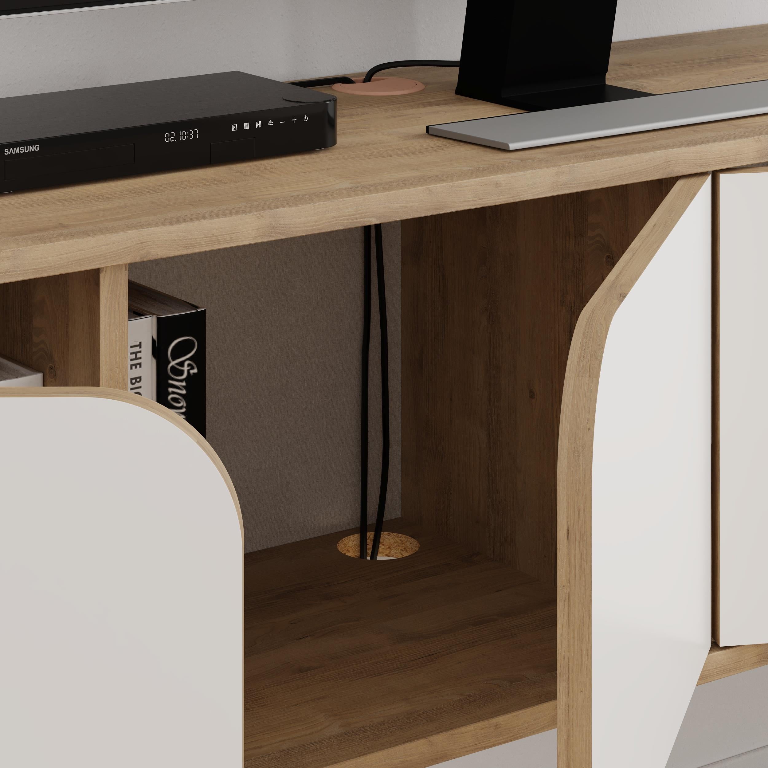 Sapphire Oak,White