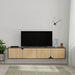 Spark Modern Floating Tv Stand – Anthracite - Oak